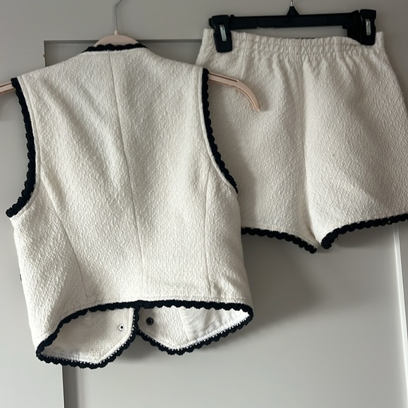 Maje Tweed blue trimmed set - Picture 5 of 7